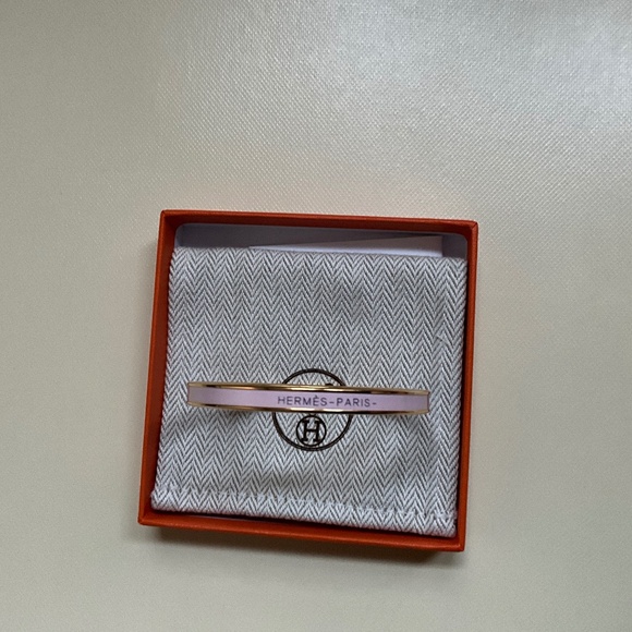 Hermes yellow gold plated Uni Bangle